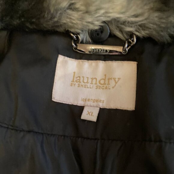 Laundry by Shelli Segal Women’s Down Coat in Black – Size XL - Picture 3 of 5